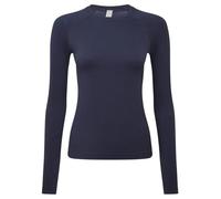 Workwear World Womens Long Sleeve Under Scrub Comfort Hospital Medical Base Layer Top (UK, Alpha, M, Regular, Regular, Navy Heather)