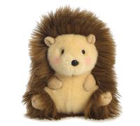 World 16812 Happy Hedgehog Rolly Pets Plush Toy (Beige/Brown/Pink)
