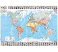 The World - Michelin rolled & tubed wall map Paper by Michelin (English) Map Boo