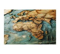 World Africa Europe Map Placemats Set of 1 for Dining Table Washable Non Slip Placemat for Christmas Holiday Birthday Party Table