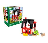 BRIO World Animal Barn Toy Accessory for Kids Age 3 Years Up - Wooden Railway Set Add On Accessories