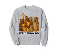 World Animal Day Cute Wildlife Appreciation Awareness Group Sweatshirt