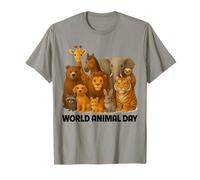 World Animal Day Cute Wildlife Appreciation Awareness Group T-Shirt