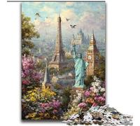 World Attractions 2000 Piece Jigsaw Puzzle for Adults Teens, Fun Games Wall Decoration Unique Birthday And Xmas Gifts (70x100cm)