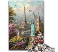 World Attractions Jigsaw Puzzles for Adults 2000 Jigsaws,Challenging Game Gifts for Is Ideal As A Gift for The Whole Family (70X100cm)