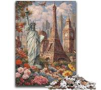 World Attractions Jigsaw Puzzles for Adults 2000 Jigsaws,Help The Brain Exercise Addictive Toys to Cultivate Patience Parent-child Interaction (70X100cm)