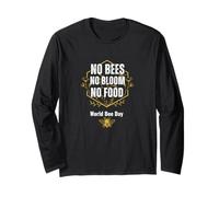 World bee Days pollinator Conservation Floral Ecosystem Long Sleeve T-Shirt