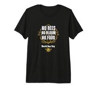 World bee Days pollinator Conservation Floral Ecosystem Premium T-Shirt