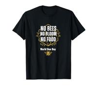 World bee Days pollinator Conservation Floral Ecosystem T-Shirt