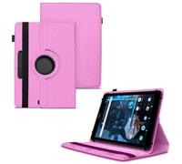 World biz 10 inch Tablet Case - Universal Stand Case Folio Cover Leather 360° Rotating Case Fits for Samsung Tab A7/A8, Tab A9 plus 11",iPad 9.7/10.2,iPad 10.9, Lenovo Tab M10, Fire HD 10 (Pink)