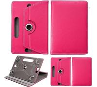 World biz 10inch Tablet Case - Universal Stand Case Folio Cover Leather 360° Rotating Case Fits for Samsung Tab A7/A8, Tab A9 plus 11",iPad 9.7/10.2,iPad 10.9, Lenovo Tab M10, Fire HD 10 (Pink)