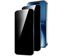 World biz 2 Pack Privacy for iPhone 17 Pro 6.3-Inch Screen Protector, Anti-Spy Tempered Glass Film, Case Friendly, 9H Hardness, Anti-Scratch, Ultra Resistant, Touch Sensitive, No Bubbles