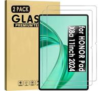 World biz 2 Pack Screen Protector for for HONOR Pad X8a 11 Inch Tablet (2024), Tempered Glass Premium Film Guard, 9H Hardness, Anti-Scratch, HD Transparent Honor Pad X8a