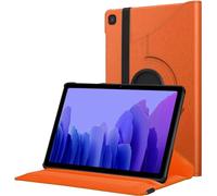 World biz 360° Rotate Case for Galaxy Tab A7 10.4” Case 2022 2020 (SM-T500/ T503/ T505/ T507/T509), Slim Rotation Cover with PC Hard Back Shell Auto Wake/Sleep Function Galaxy Tab A7 (Orange)