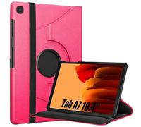 World biz 360° Rotate Case for Galaxy Tab A7 10.4” Case 2022 2020 (SM-T500/ T503/ T505/ T507/T509), Slim Rotation Cover with PC Hard Back Shell Auto Wake/Sleep Function Galaxy Tab A7 (Pink)