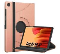 World biz 360° Rotate Case for Galaxy Tab A7 10.4” Case 2022 2020 (SM-T500/ T503/ T505/ T507/T509), Slim Rotation Cover with PC Hard Back Shell Auto Wake/Sleep Function Galaxy Tab A7 (Rose Gold)