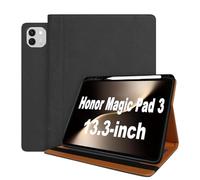 World biz Case for Honor Magic Pad 3 13.3'' 2025, Premium Leather Multi-Angle Viewing Stand Cover with Pencil Holder & Card Slots, Auto Sleep/Wake for Honor Magic Pad 3 (Black)