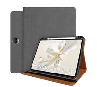 World biz Case for Honor Pad 9 12.1 Inch 2024 Tablet Cover, Premium Leather Business Cover Multi-Angle Viewing with Pocket & Pencil Holder, Auto Sleep/Wake, Honor Pad 9 (Grey)