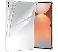 World biz Clear Case for Samsung Galaxy Tab S10 Ultra 2024/ S9 Ultra 2023 14.6 Inch Tablet Case, Flexible Transparent Soft Bumper TPU Reinforced Corner, Shockproof Cover S10 Ultra