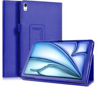World biz Flip Folio Case for iPad Air 11 inch (2024) M2, iPad Air 6th Generation, PU-Leather Protective with Pencil Holder Cover, Auto Wake/Sleep New iPad Air 11 (Navy)