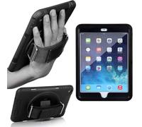 World biz Heavy Duty Case for iPad iPad Mini 3 / Mini 2 / Mini 1 7.9-Inch, Military Grade 3-Layer Full Body Protective Cover Rugged Case with 360° Rotating Kickstand and Hand Strap (Black)