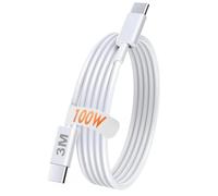 World biz iPhone 16 Charger Cable, USB C to USB C Charger Cable 3M (100W/5A), Fast Charging Type C Lead for iPhone 16 15 Pro Max/Plus/Pro, for Mac Book Pro 2021, for iPad Pro/Air/Mini