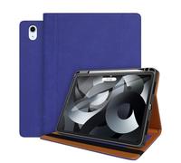World biz Leather Case for Air 11-inch 2024 (M2) 6th Generation, iPad Air 5th/4th Generation 10.9" (2022/2020) with Pencil Holder & Card Slots, Premium Leather Cover, Auto Sleep/Wake, Navy