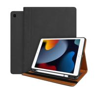 World biz Leather Case for iPad 10.2 Case, Fit iPad 9th Generation/iPad 8th Generation (2020)/7th Generation (2019), Premium Leather Cover with Pocket & Pencil Holder, Auto Sleep/Wake, Black