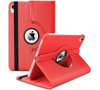 World biz Rotating Case for iPad 10th Generation (2022) 10.9 Inch - 360 Degree Rotating Leather Folio Case Protective Stand Cover, Auto Wake Sleep (Red)