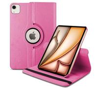 World biz Rotating Case for iPad Air 13-Inch M2 (2024) A2898 / A2899 / A2900, 360 Degree Rotation Smart Protective Stand Cover, Auto Wake/Sleep, iPad Air 13 (Pink)