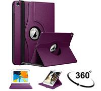World Biz Rotating Case for iPad Mini 1, Mini 2 and mini 3-7.9" (2012, 2013, 2014) 360° Rotation Shockproof PU Leather Book Flip Folio Protection Cover With Auto Sleep/Wake (Purple)
