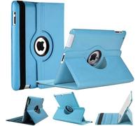World Biz Rotating Case for iPad Mini 1, Mini 2 and mini 3-7.9" (2012, 2013, 2014) 360° Rotation Shockproof PU Leather Book Flip Folio Protection Cover With Auto Sleep/Wake (Sky Blue)