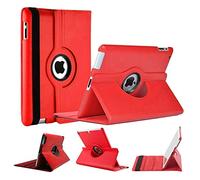 World biz Rotating Case for iPad Mini 4 Mini 5 (7.9'') iPad Mini4 (2015) iPad Mini5 (2019) 360 Degree Rotation Stand Shockproof Protective Cover With Auto Sleep Wake Function (Red)