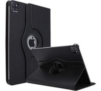 World biz Rotating Case for iPad Pro 12.9-Inch (2022/2021/2020/2018) 360 Degree Rotation Stand Protective Folio Leather Smart Cover, Auto Sleep/Wake (Black)
