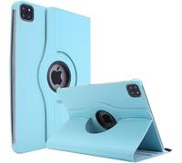 World biz Rotating Case for iPad Pro 12.9-Inch (2022/2021/2020/2018) 360 Degree Rotation Stand Protective Folio Leather Smart Cover, Auto Sleep/Wake (Sky Blue)
