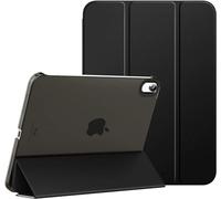 World biz Smart Magnetic Case for iPad Air 11 inch M2 2024 6th Gen / 10.9 Air 5 2022/ Air4 2020 - Slim Stand Trifold Translucent Hard Back Cover, Auto Wake/Sleep,iPad Air 6/5/4 Case (Black)