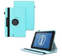 World biz Universal 7 Inch Tablet Case - Premium PU Leather 360 Degree Rotating Stand Folio Wallet Cover Android Tablets, Smooth Interior Fit for Kindle eReader Fire Lenovo/Sony E-Book (Sky Blue)
