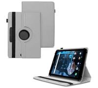 World biz Universal 8 inch Tablet Case, PU Leather Stand Case Folio Cover 360° Rotating Case Fits for All 8.0" Inch Samsung, Lenovo, Acer, Huawei, Sony, iPad, Toshiba Android Tablets (Grey)