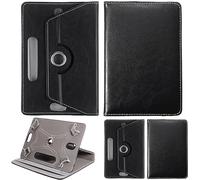 World biz Universal 8 inch Tablet Case, PU Leather Stand Case Folio Cover 360° Rotating Case Fits for All 8.0" Inch Samsung, Lenovo, Acer, Huawei, Sony, iPad, Toshiba Android Tablets Devices (Black)