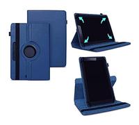 World biz Universal 8 inch Tablet Case, PU Leather Stand Case Folio Cover 360° Rotating Case Fits for All 8.0" Inch Samsung, Lenovo, Acer, Huawei, Sony, iPad, Toshiba Android Tablets Devices (Blue)