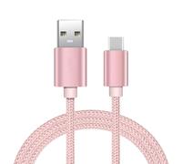World biz USB C Charger Cable, 1M USB to USB C Cable, Braided USB A to USB C Phone Charger Cable for iPhone 15 (Standard Charging), Samsung S22/S21, Hua-wei, Pixel, i-Pad, Switch,More (Rose Gold)