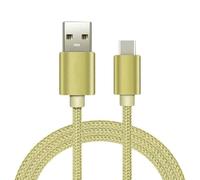 World biz USB C Charger Cable, 3M USB to USB C Cable, Braided USB A to USB C Phone Charger Cable for iPhone 15 (Standard Charging), Samsung S22/S21, Hua-wei, Pixel, i-Pad, Switch,More (Gold)