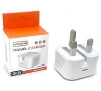 World biz USB C Plug, 20W USB C Charger - Fast Charging Type C Folding Charger, Compatible with iPhone 15/15 Pro/14/13/12/SE 3, iPad Air 5, iPad Mini 6, Galaxy S24/S23, Pixel 7/6, iWatch 9, etc