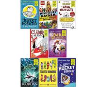 World Book Day 2019 - 8 Books Collection Set (Hubert Horatio, LEGO Minifigure Mayhem, Diary of Greg Heffley's Best Friend, Claude Best in Show, Nought Forever, The Great Rocket Robbery, Percy Jackson