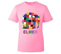 World Book Day 2025 Rainbow Elephant Birthday Gift T-Shirt Boys Girls Funny Comic Character Unisex Kids Adlts Tee Tops (Light Pink, 3 Years)