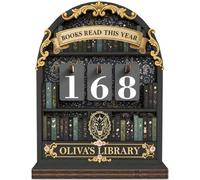 World Book Day Books Read This Year Counter, Book Tracker Counter Gift, Teachers' Writers Literary Bookish Bookshelf Library Decor Accessories..