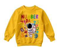 World Book Day Boys and Girls Math Equation National Numeracy Number Day Maths Day Ideas Jumper Sweatshirt for Kids #ND 5-6 Years Yellow
