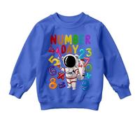 World Book Day Boys and Girls Math Equation National Numeracy Number Day Maths Day Ideas Jumper Sweatshirt for Kids #ND 7-8 Years Royal Blue