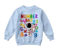 World Book Day Boys and Girls Math Equation National Numeracy Number Day Maths Day Ideas Jumper Sweatshirt for Kids #ND 3-4 Years Light Blue