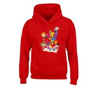 World Book Day Boys Hoody Math Numbers Day Unisex Girls Kids Funny Cartoon School Gift Jumper Red - Youth X-Small (Age 3-4)